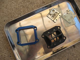 NSR50のリードバルブとキャブの交換