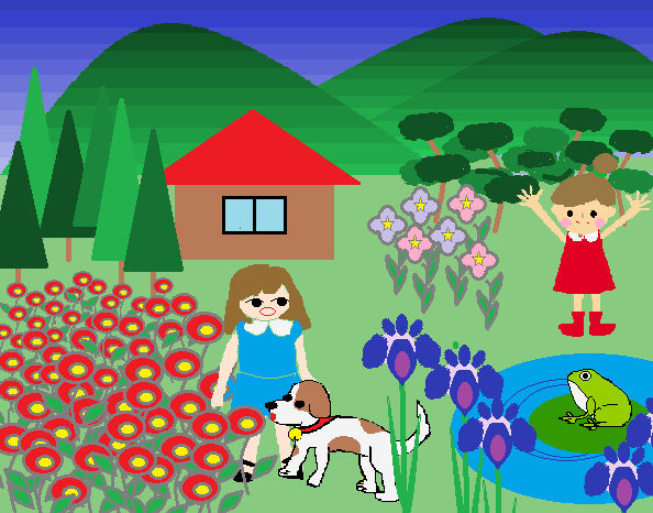 花の中
